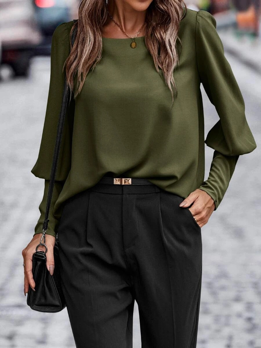 CM | Blusa de manga larga Camisa de manga larga