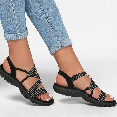 CM | Sandalias de tiras cómodas para señoras al aire libre