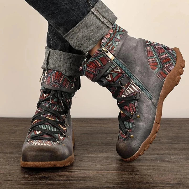 CM | Botas boho con cordones