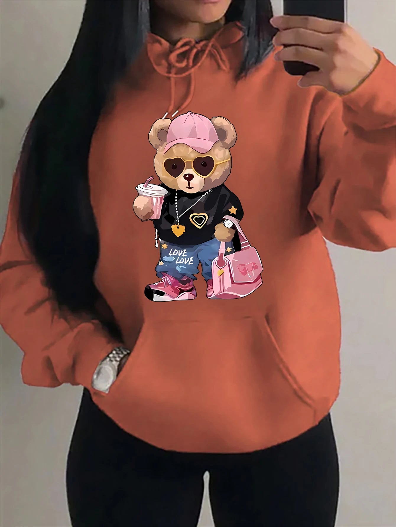 Elegante y contemporáneo Sudadera con capucha