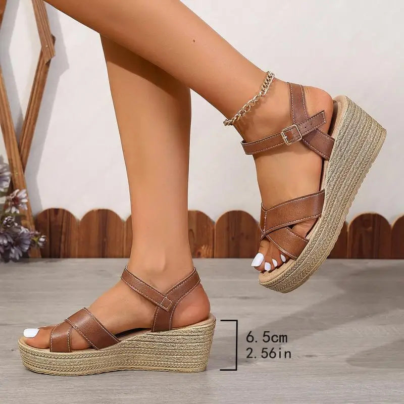 CM | Sandalias de cuña chic