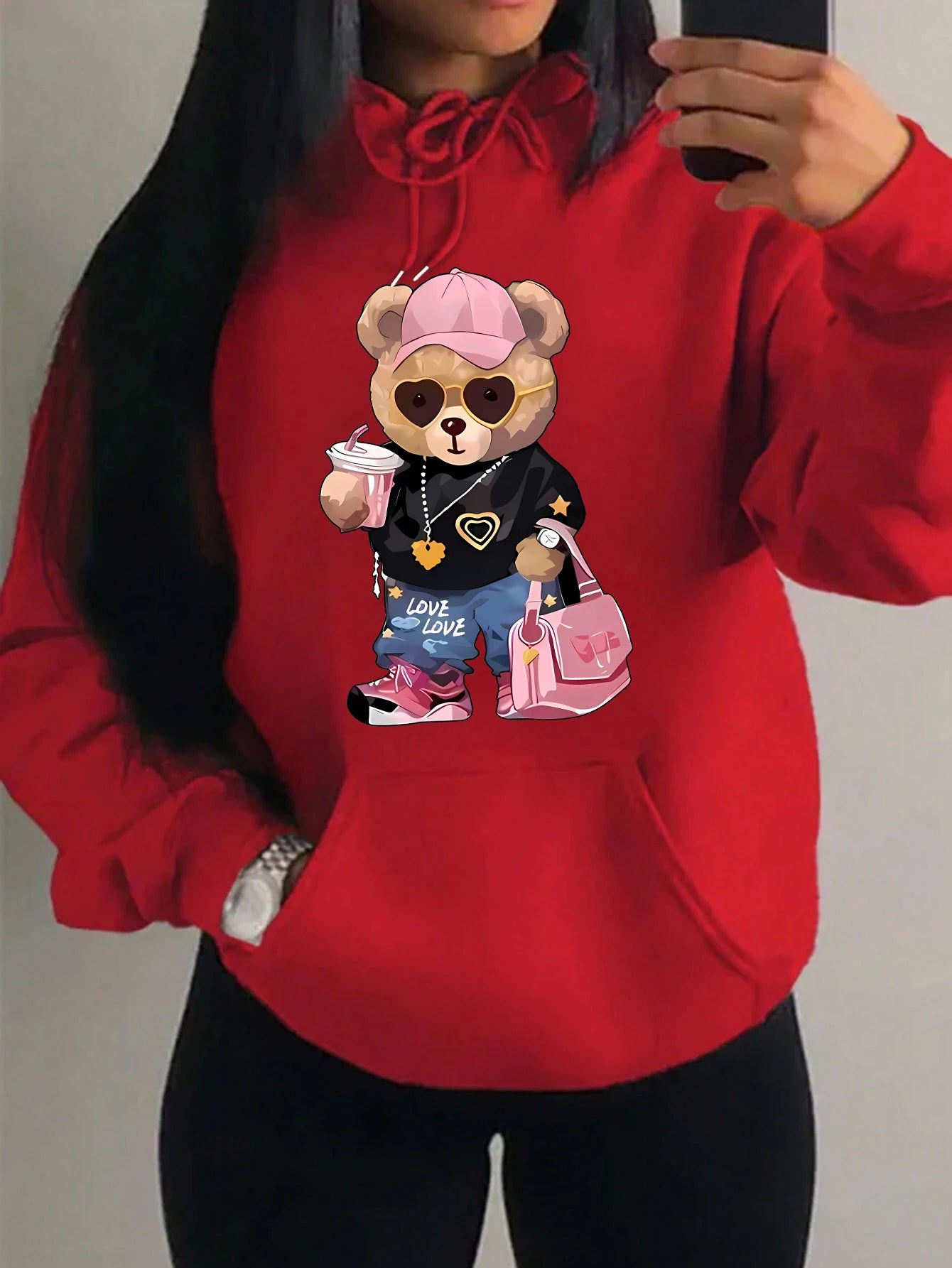 Elegante y contemporáneo Sudadera con capucha