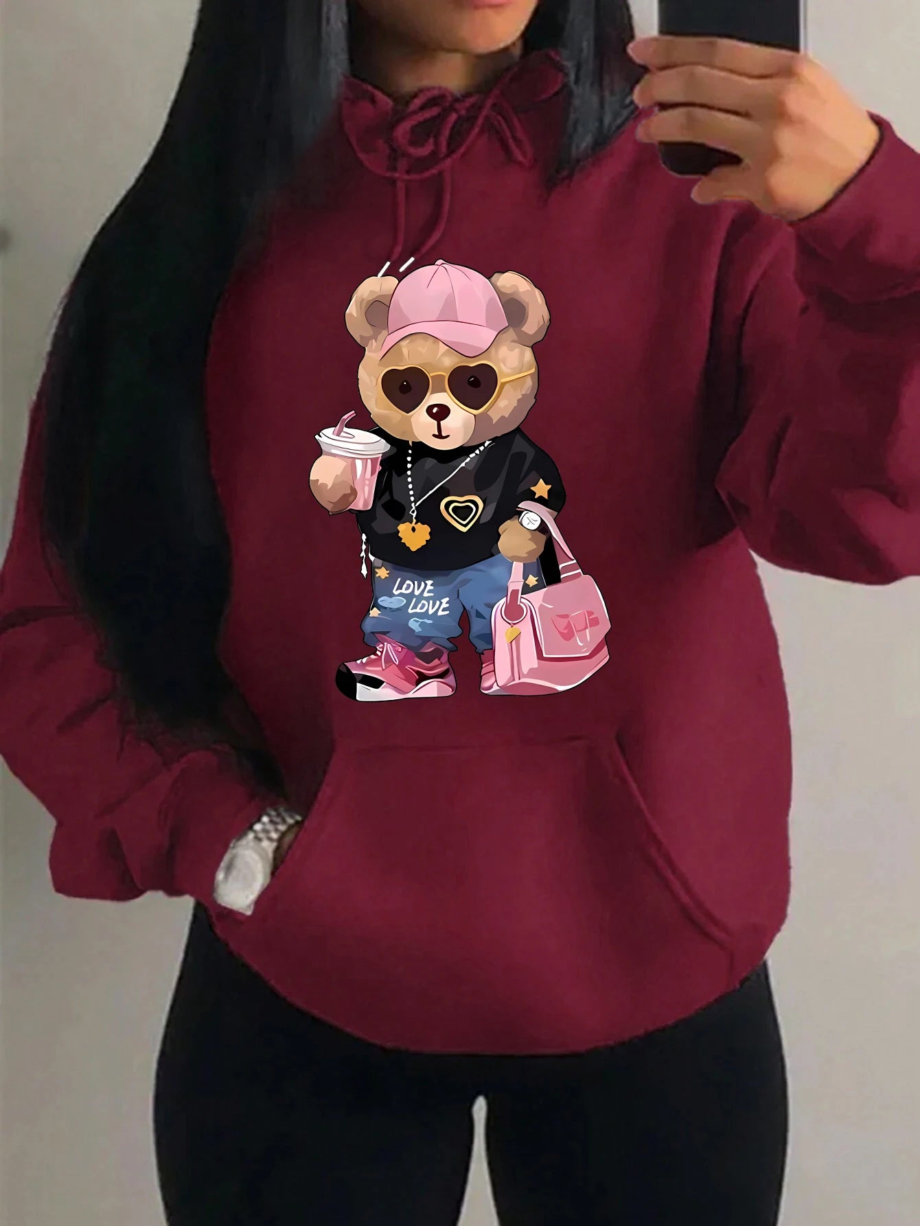 Elegante y contemporáneo Sudadera con capucha
