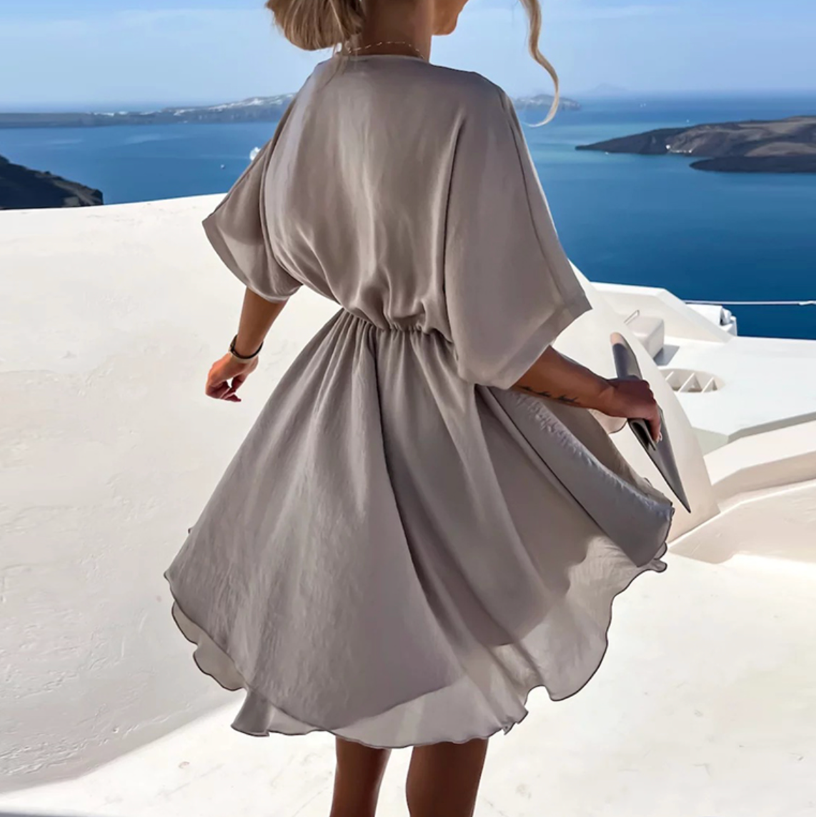 CM | Minivestido ancho de estilo veraniego y diseño moderno
