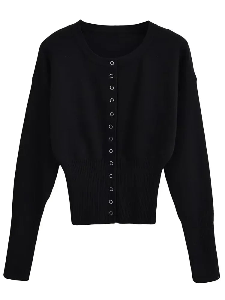 Clásico y versátil Chaqueta de punto