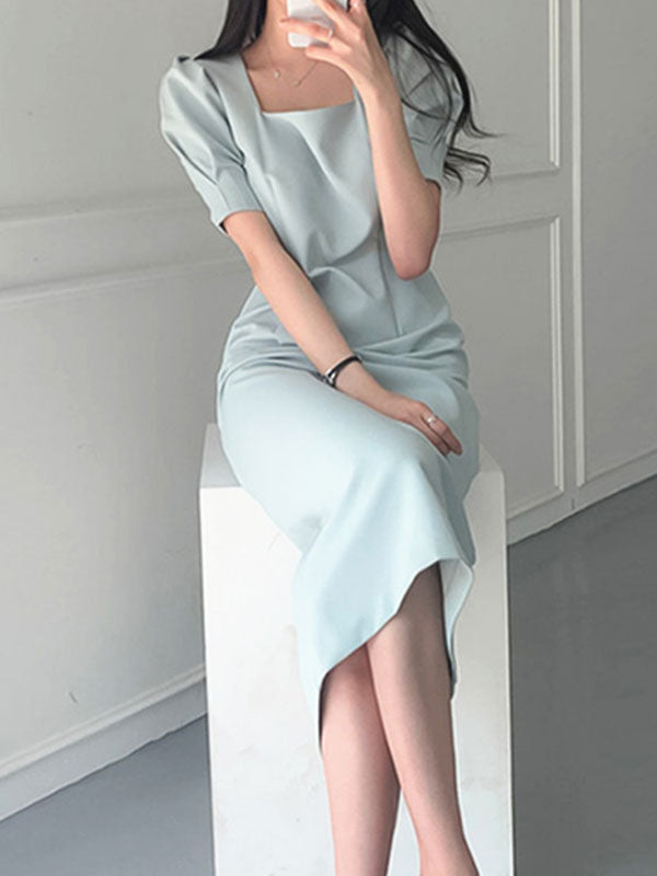 CM | Vestido maxi manga abullonada vintage