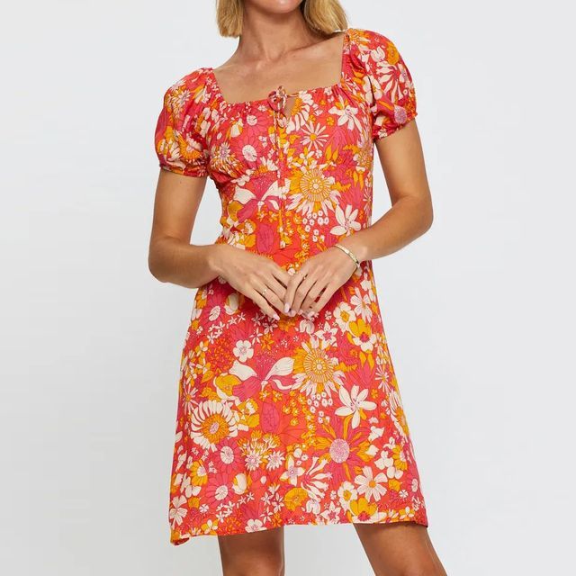 CM | Mini vestido con estampado floral vb70
