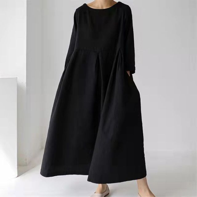 CM | maxi vestido monocolor AO609