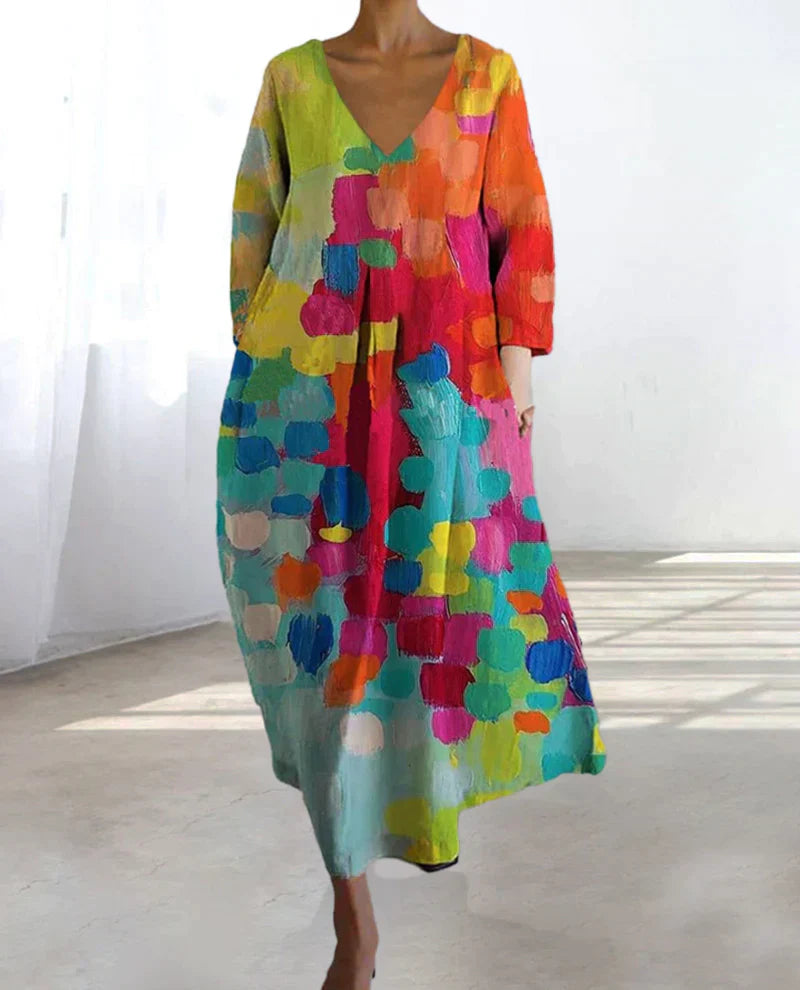 CM | Vestido largo de algodón Artful