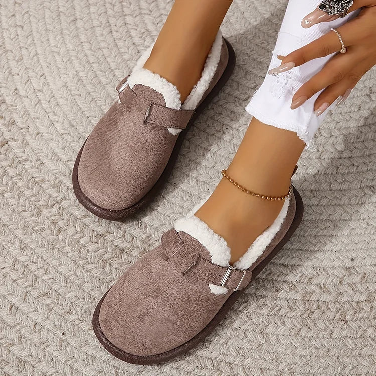 CM | felpa punta redonda slip-on mocasines ortopédicos zapatos