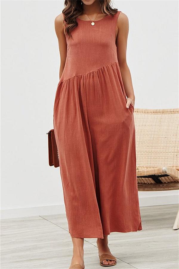 CM | Chaleco Casual Mono Pierna Ancha