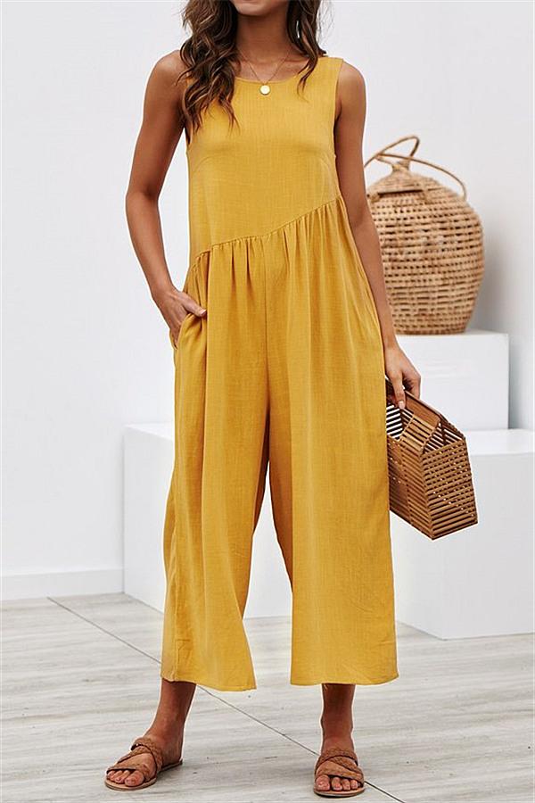 CM | Chaleco Casual Mono Pierna Ancha