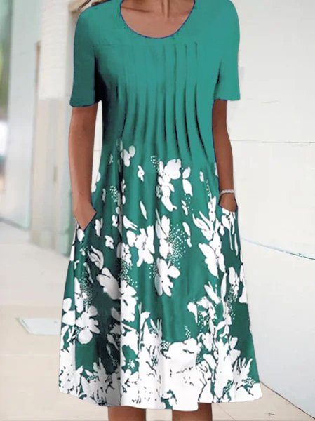 CM | Vestido midi floral de vacaciones