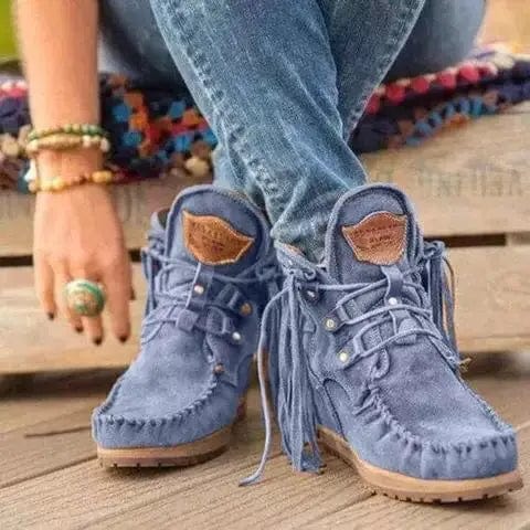 CM | Botines con cordones y puntera redonda