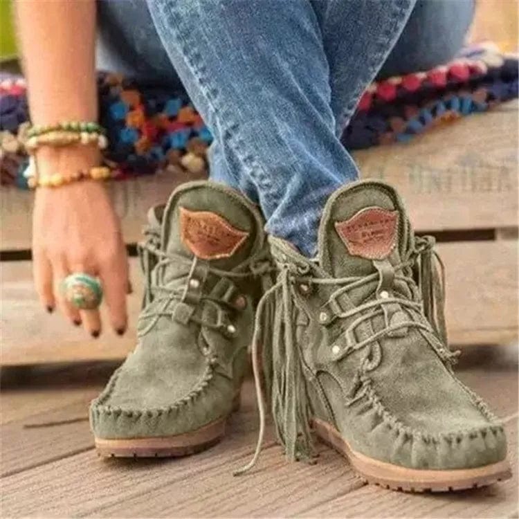 CM | Botines con cordones y puntera redonda