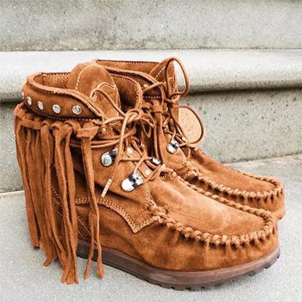CM | Botines con cordones y puntera redonda