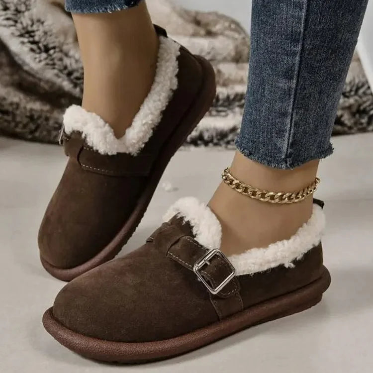 CM | felpa punta redonda slip-on mocasines ortopédicos zapatos