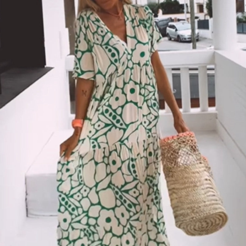 CM | Vestido largo floral de verano