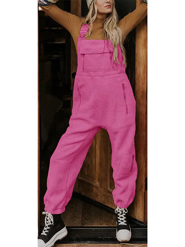 CM | Mono térmico de forro polar para mujer con bolsillos con cremallera