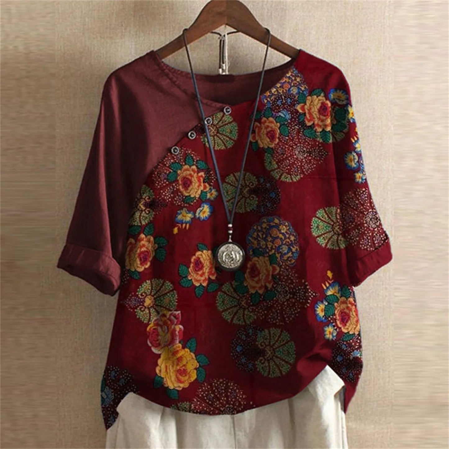 CM | Blusa de verano con mangas colgantes