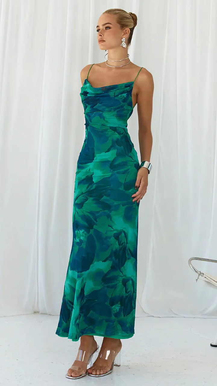 CM | Fiesta Club Bodycon Maxi Vestido sin mangas