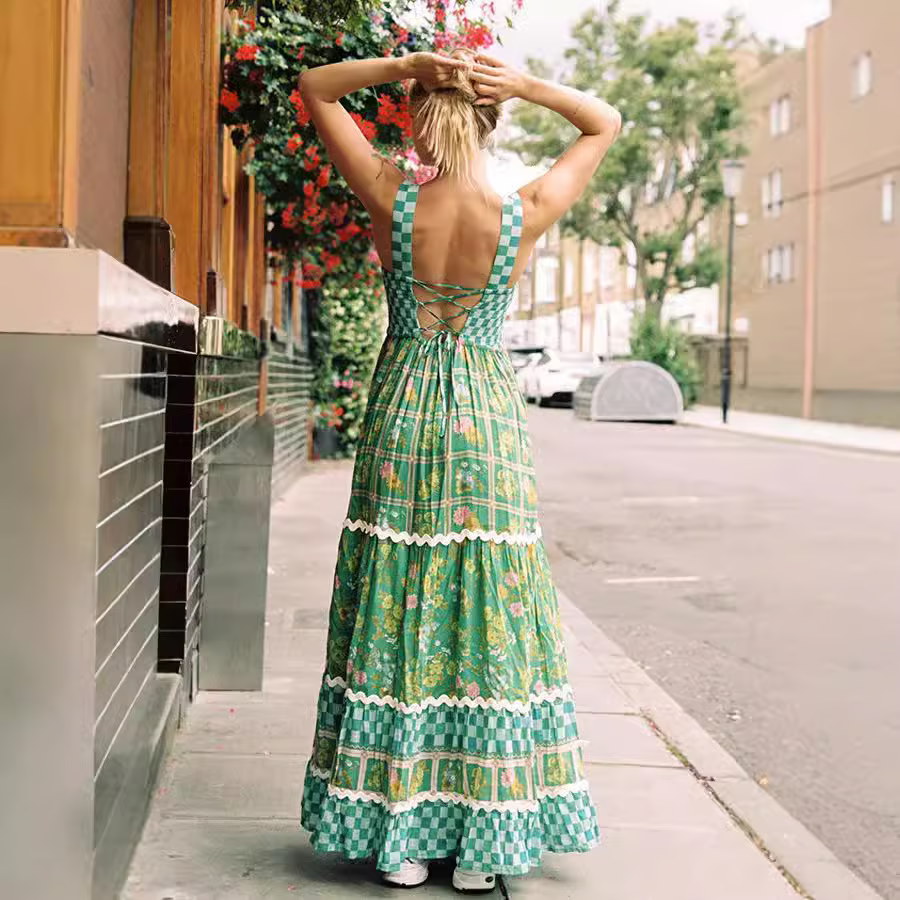 CM | Sunshine Dreams Maxi Vestido Boho