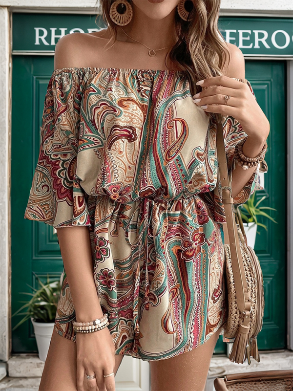 CM | Ladies nuevo mono casual off-shoulder