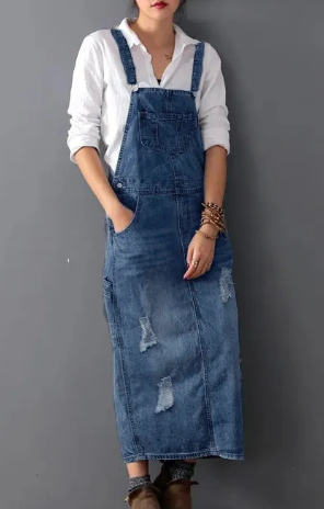 CM | Vestido vaquero casual tipo mono
