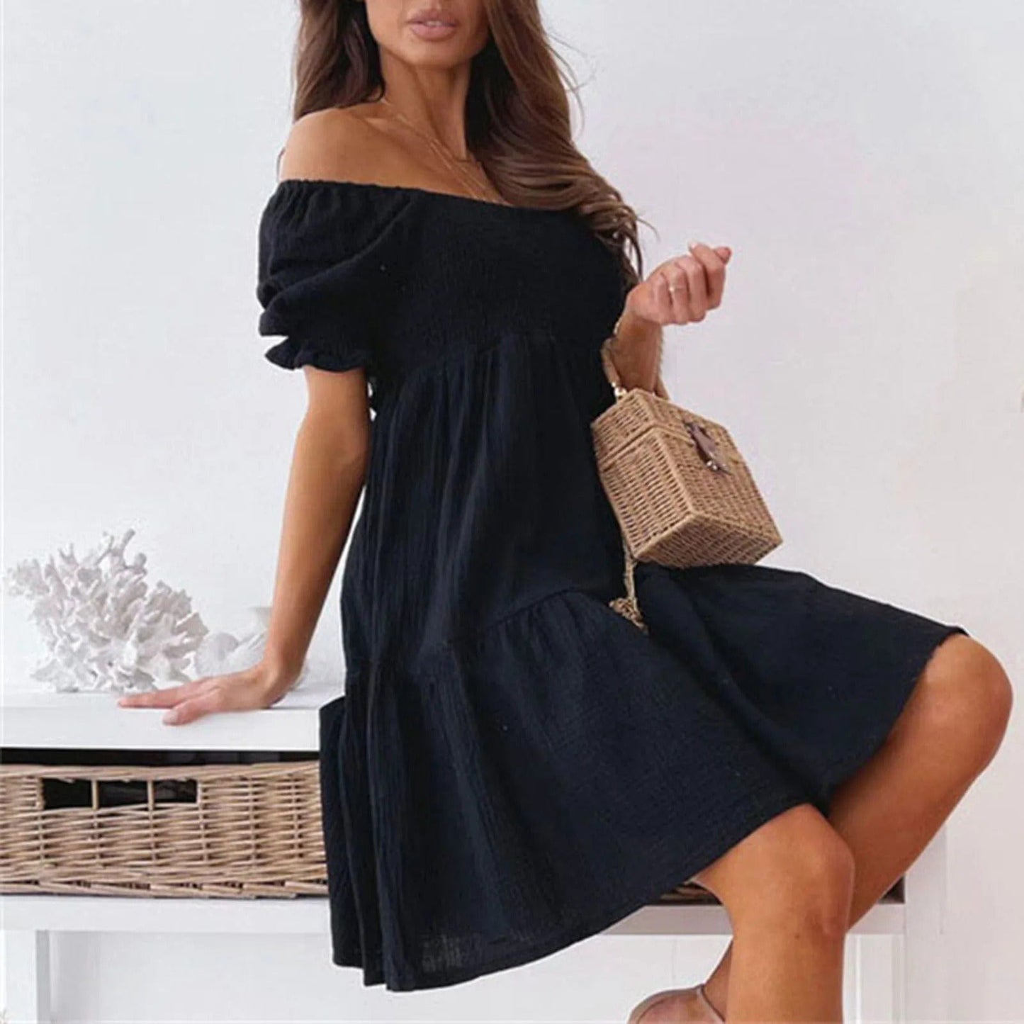 CM | Mini vestido sexy sin espalda