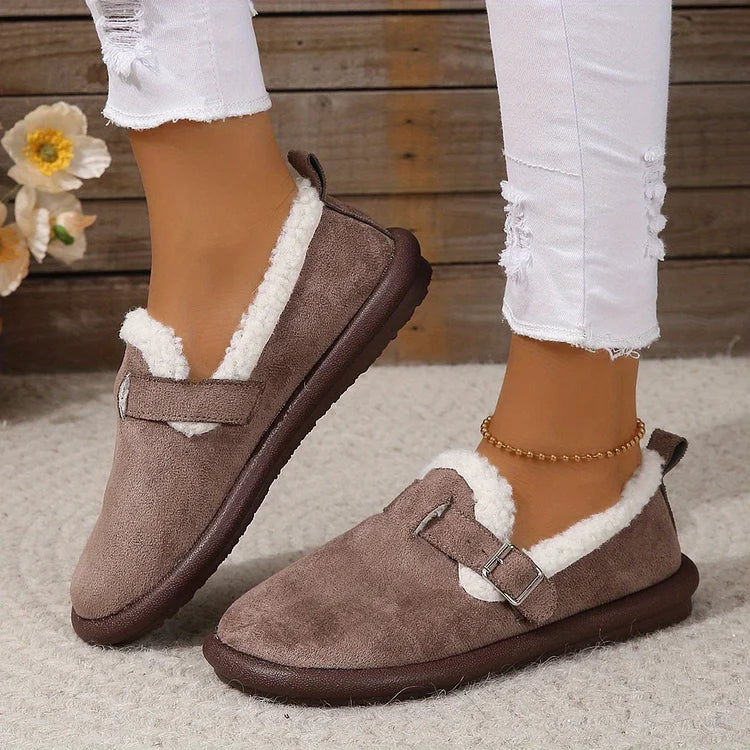 CM | felpa punta redonda slip-on mocasines ortopédicos zapatos