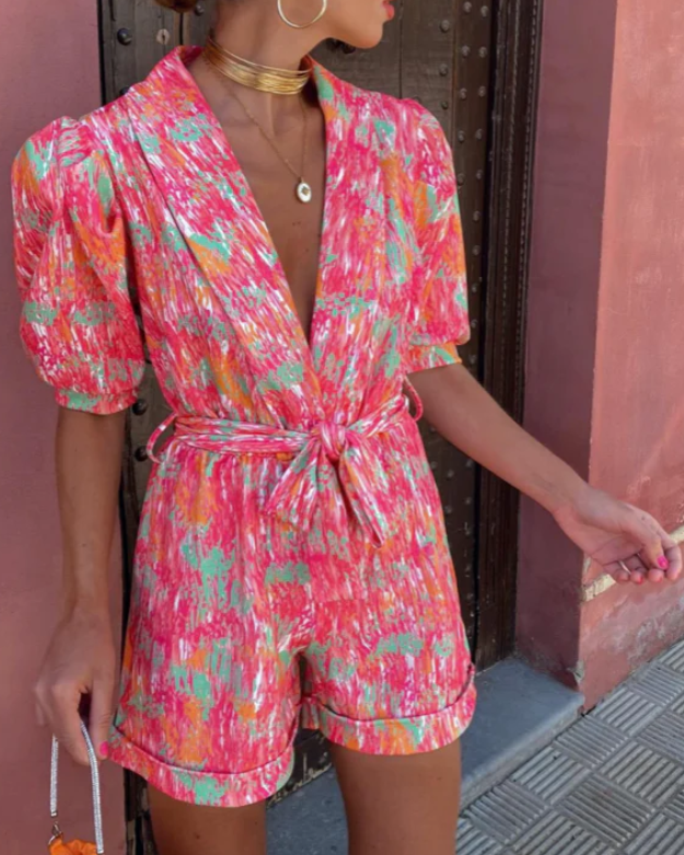 CM | Elegante mono con cuello en V para mujer