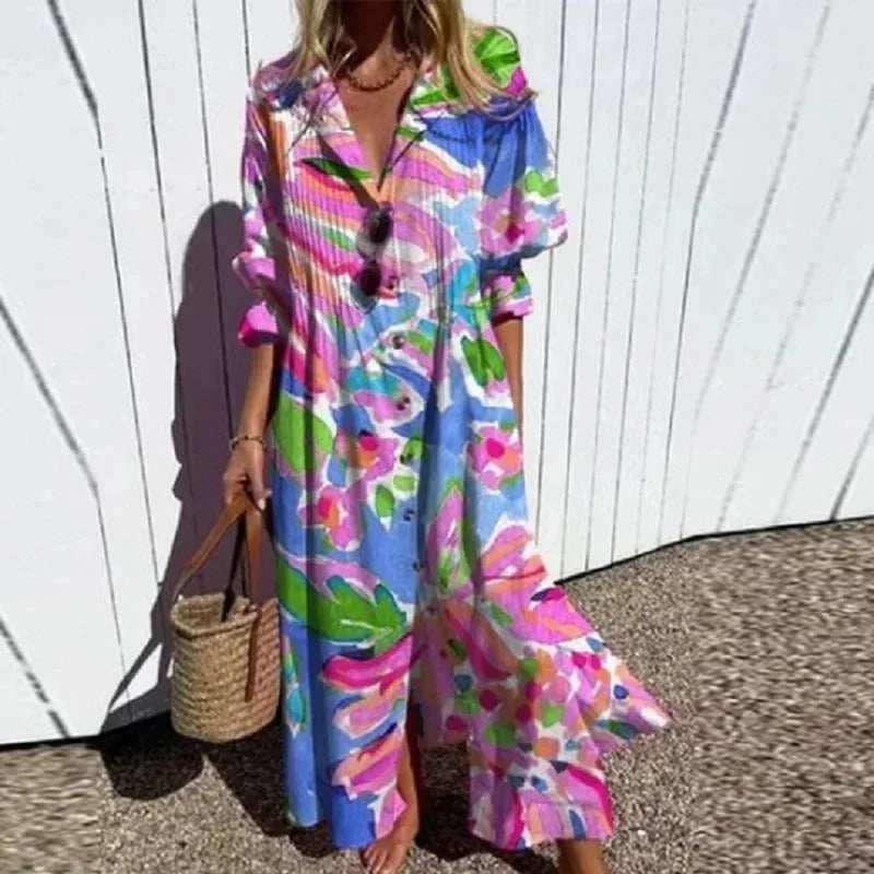CM | Vestido maxi boho clásico