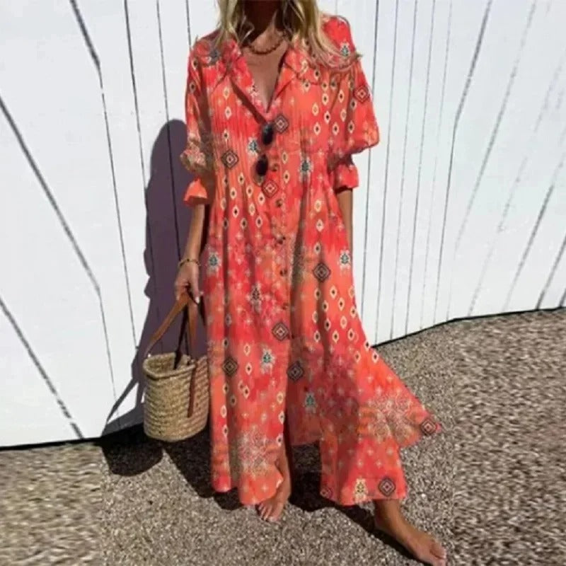 CM | Vestido maxi boho clásico