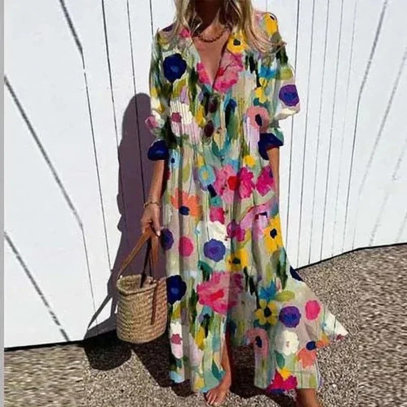 CM | Vestido maxi boho clásico
