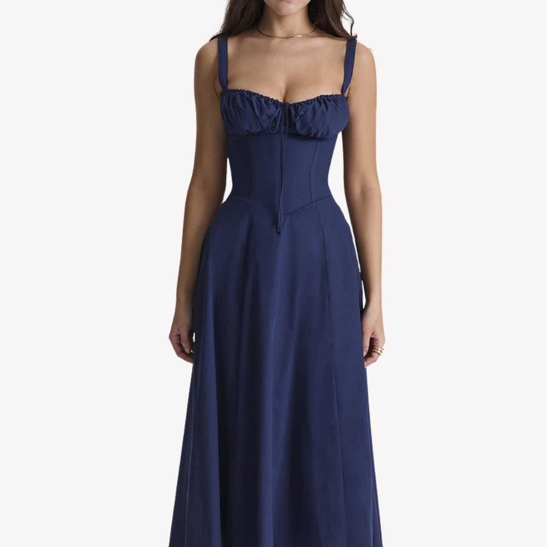 CM | Vestido midi floral sin mangas para mujer