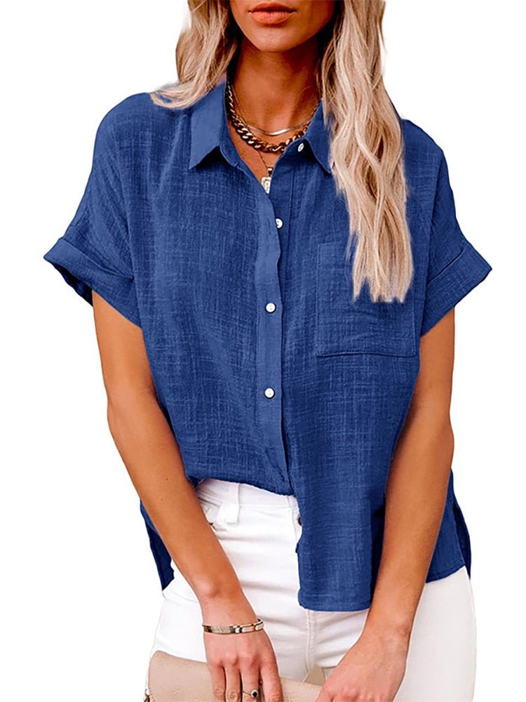 CM | Blusa informal de manga corta