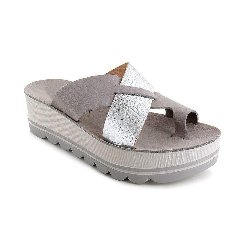 CM | Elegantes sandalias de plataforma con tiras cruzadas