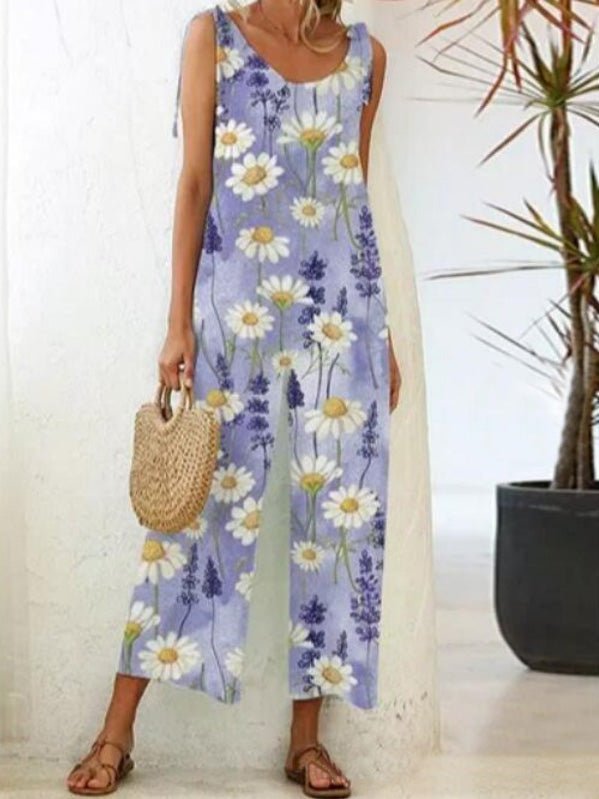 CM | Floral Print Mono de tirantes casual