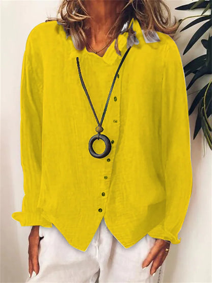 CM | Blusa asimétrica abotonada