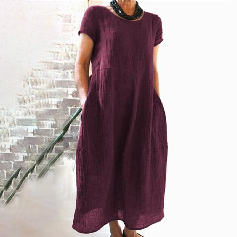 CM | Vestido suelto monocolor