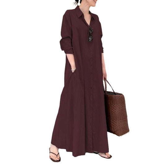 CM | Vestido blusa manga larga simple