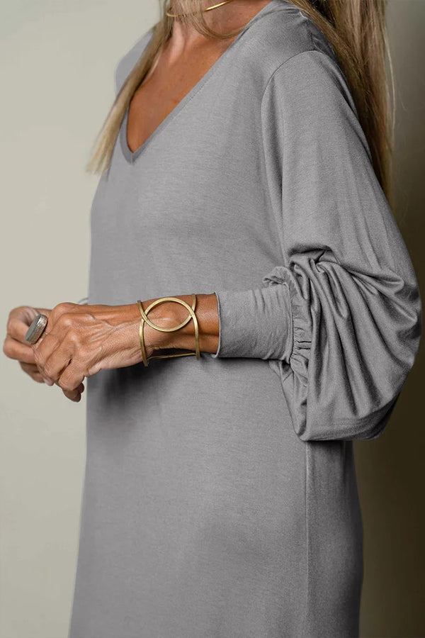 CM | Vestido largo y vaporoso con escote en V