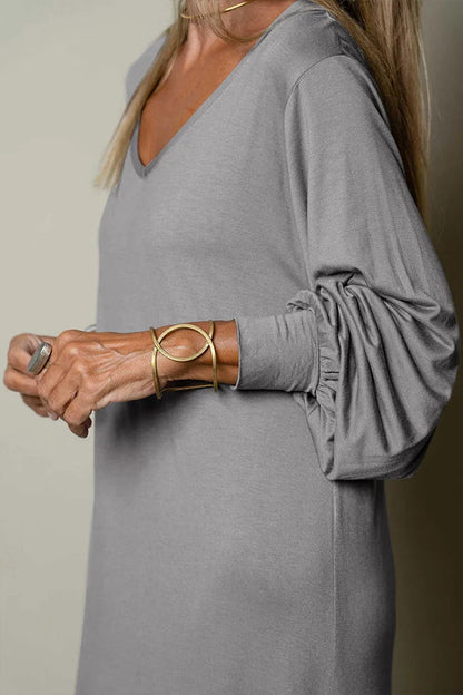 CM | Vestido largo y vaporoso con escote en V