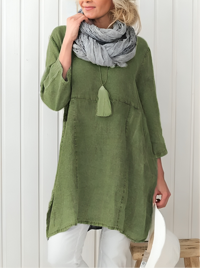 CM | Minivestido cómodo y casual con bolsillos para mujer
