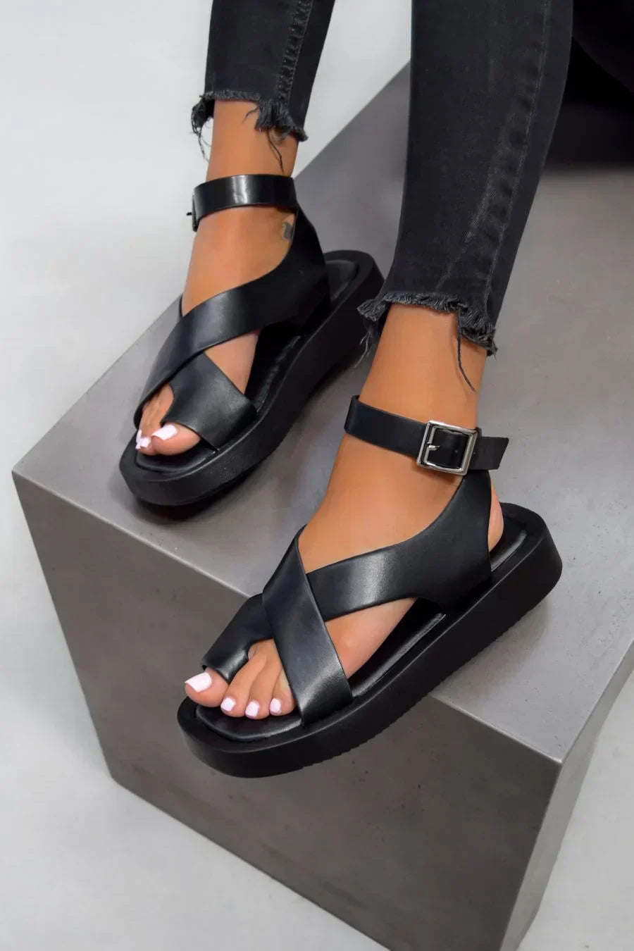 CM | | Sandalias gruesas de gladiador