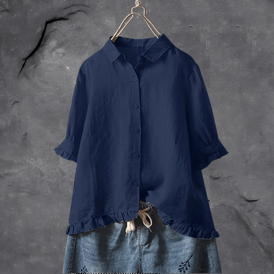 CM | Elegante blusa de algodón
