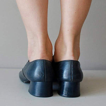 CM | SANDALIAS DE CUÑA DE PIEL CON HEBILLA