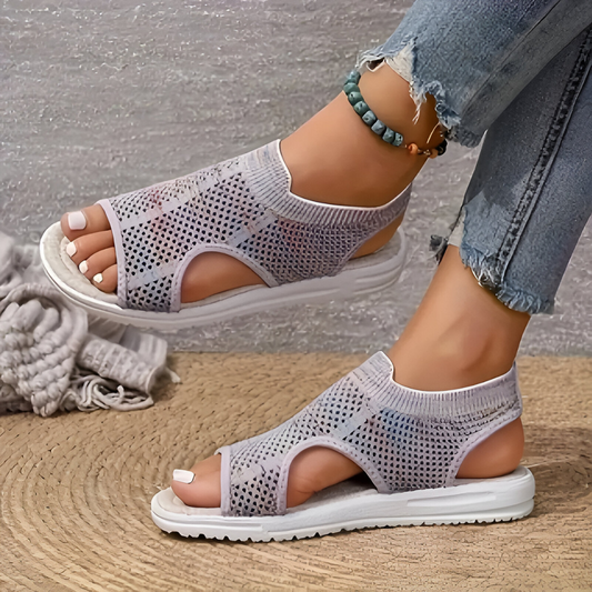CM | Sandalias de malla elástica de colores