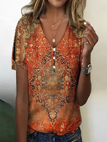 CM | Blusa con cuello en V
