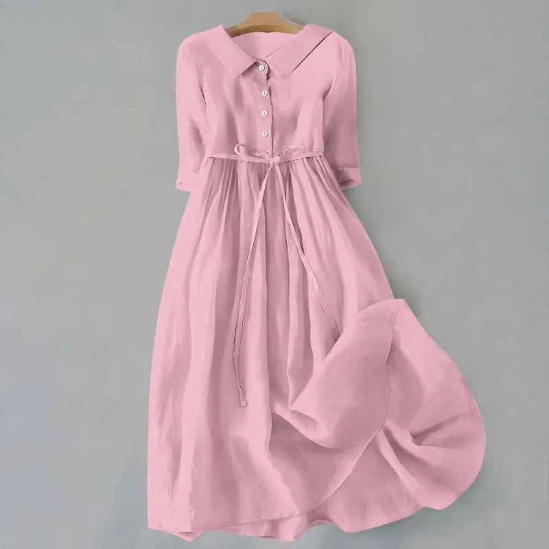 CM | Elegante vestido monocolor